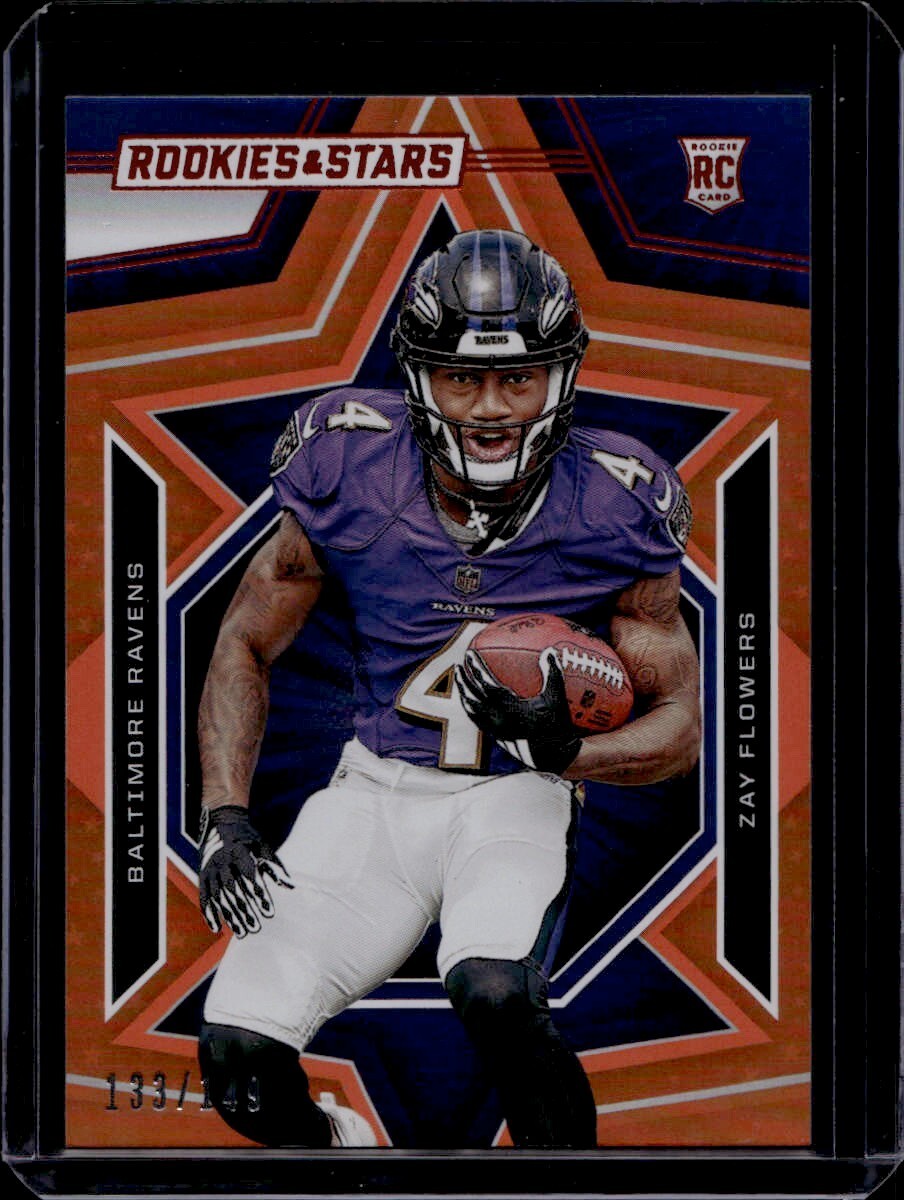 2023 Panini Rookies & Stars - Rookies Orange #200 Zay Flowers /149 (RC)