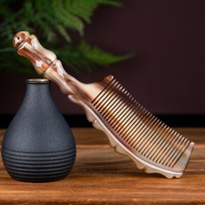 Natural Yak Horn Comb Boutique Yak Horn Hair Comb Massage/Scalp Brush