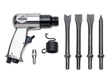 Rockwood Air Hammer Pneumatic And 4 Chisel Set Kit