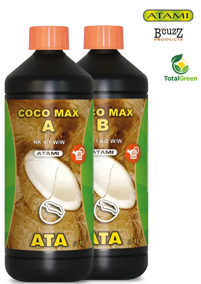 Fertilizzante substrato cocco crescita fioritura pk atami ata coco max a+b