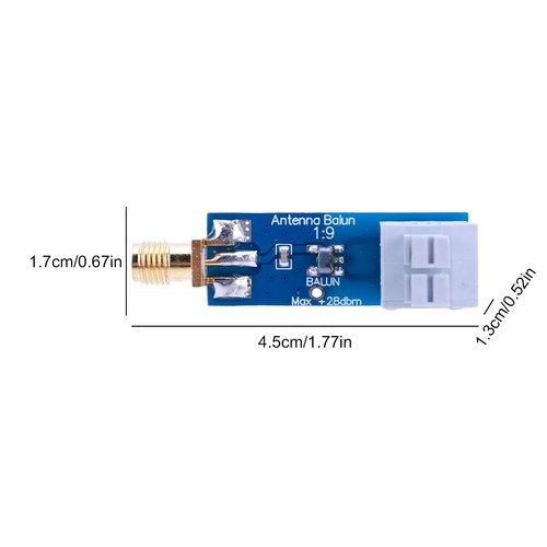 1/9 HF Antenna Balun RTL-SDR 160M-6M with Antenna Input Protection for Ham It Up - Zdjęcie 10 z 10