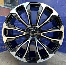 24 2023 New Sierra Yukon Black Machine Wheels Tahoe Silverado Escalade Ram 6lug