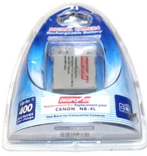 Digipower Replacement Battery for Canon NB-4L