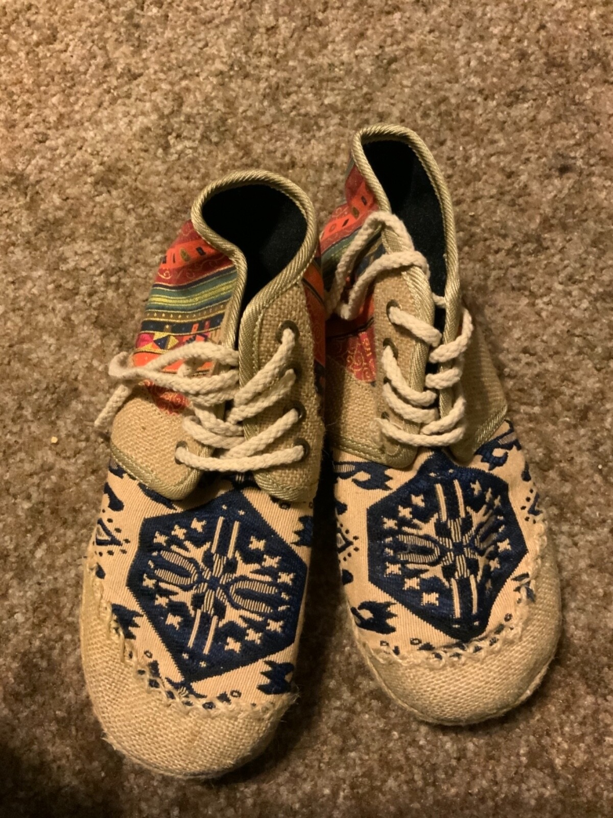 Cute Patterned Platform Shoes with Inside Velvet … - image 1