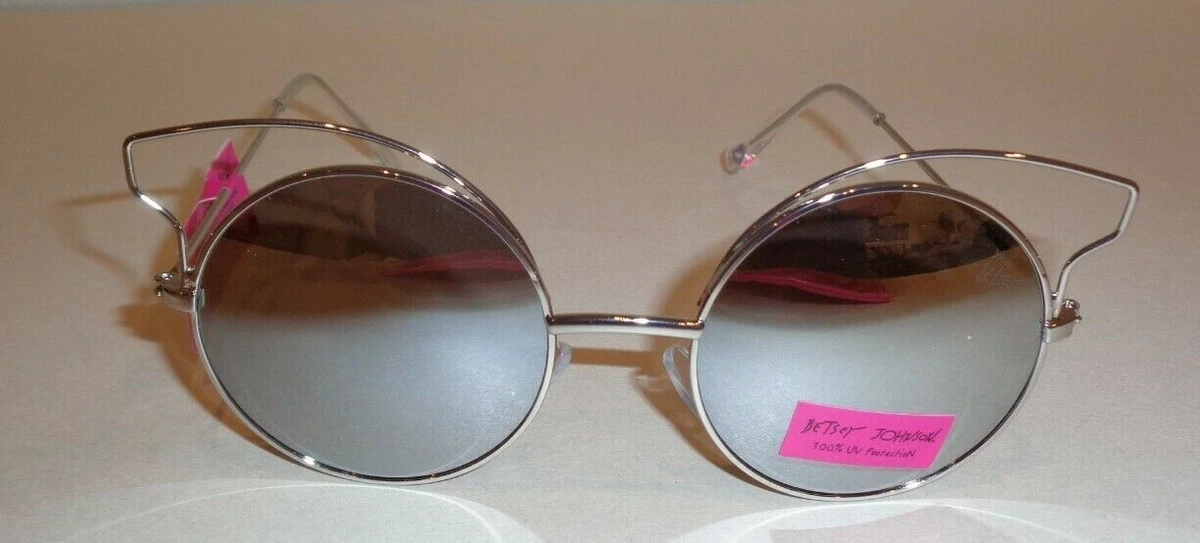 Betsey Johnson Cat Eye Sunglasses Silver for Women for sale  display picture 2