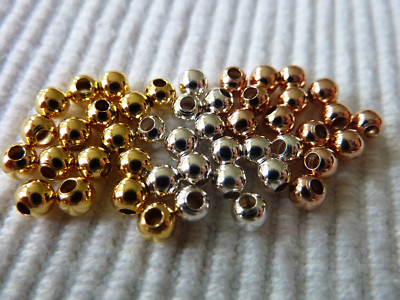 10 Silberperlen massiv 925 Sterlingsilber Kugeln 2 - 5 mm Schmuck basteln DIY