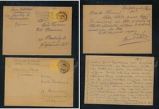 Germany   2  post  war  postal cards  used  