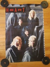 Vintage Rare HEART BAD ANIMALS Rock Band Store-Display Promo Poster 36" X 24"