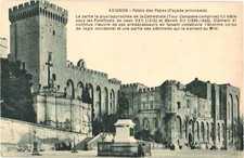 Avignon France Palais des Papes Main Facade Postcard