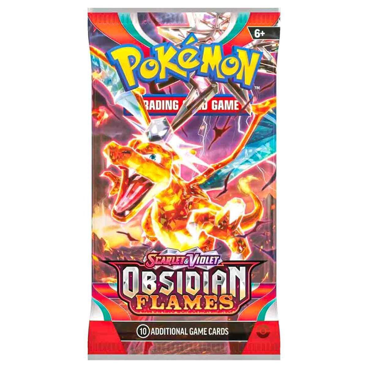  Pokemon Caja de refuerzo de 3 llamas de obsidiana escarlata y  violeta : Juguetes y Juegos