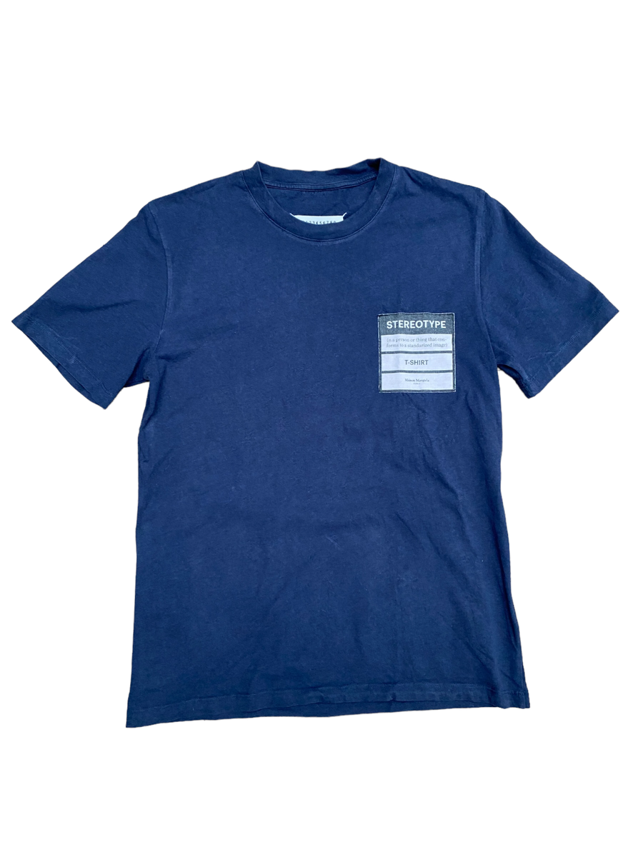 Maison Margiela Navy Stereotype T-shirt Size 46 / Small | eBay