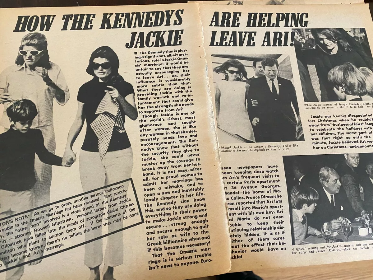 Jacqueline Kennedy, Jackie, Four Page Vintage Clipping