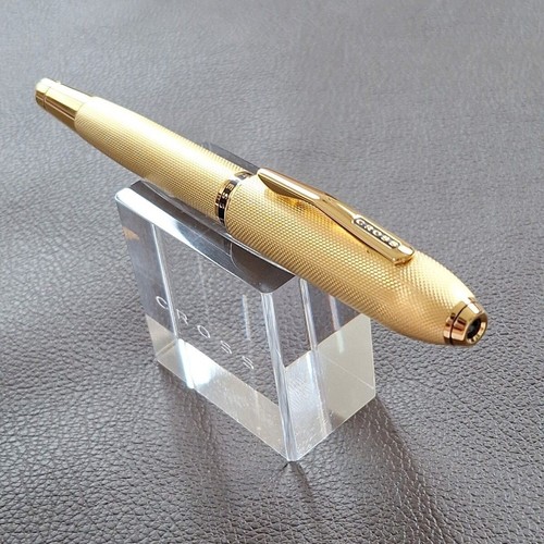 CROSS Fountain Pen Peerless 125 23K Gold Plate AT0706-4 Used From Japan - Picture 14 of 16