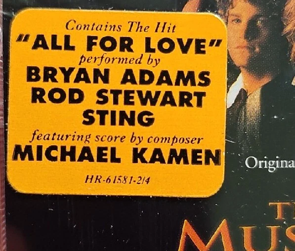 The Three Musketeers Soundtrack Cassette SEALED w/ Hype Bryan Adams Sting - Image 2 of 4