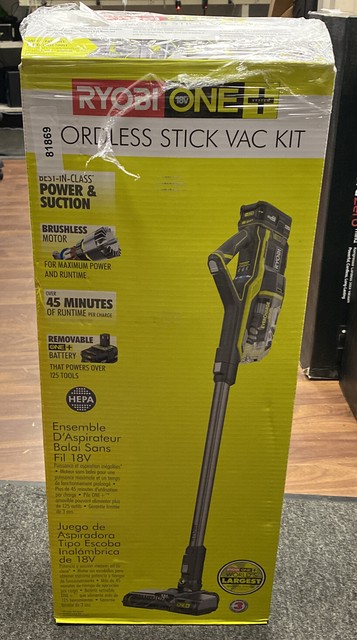 ryobi one cordless stick vac kit