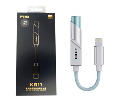 Fiio KA11 DAC and Headphone Amplifier (Lightning, Silver) for