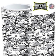 Urban Snow Digital Camo Roll Vinyl Car Wrap Film Decal Sheet Roll