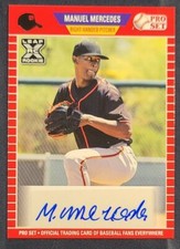 Manuel Mercedes 2021 Leaf Pro Set Rookie Auto Card #PS-MM1 