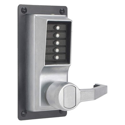 SIMPLEX LRP101026D41 Push Button Exit Trim,Satin Chrome,Right 31NG83