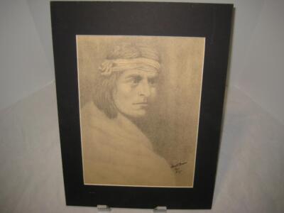 Hand Signed Graphite Art Print by Mark S Brown Matted / Sketch ~ 12'' X 16''