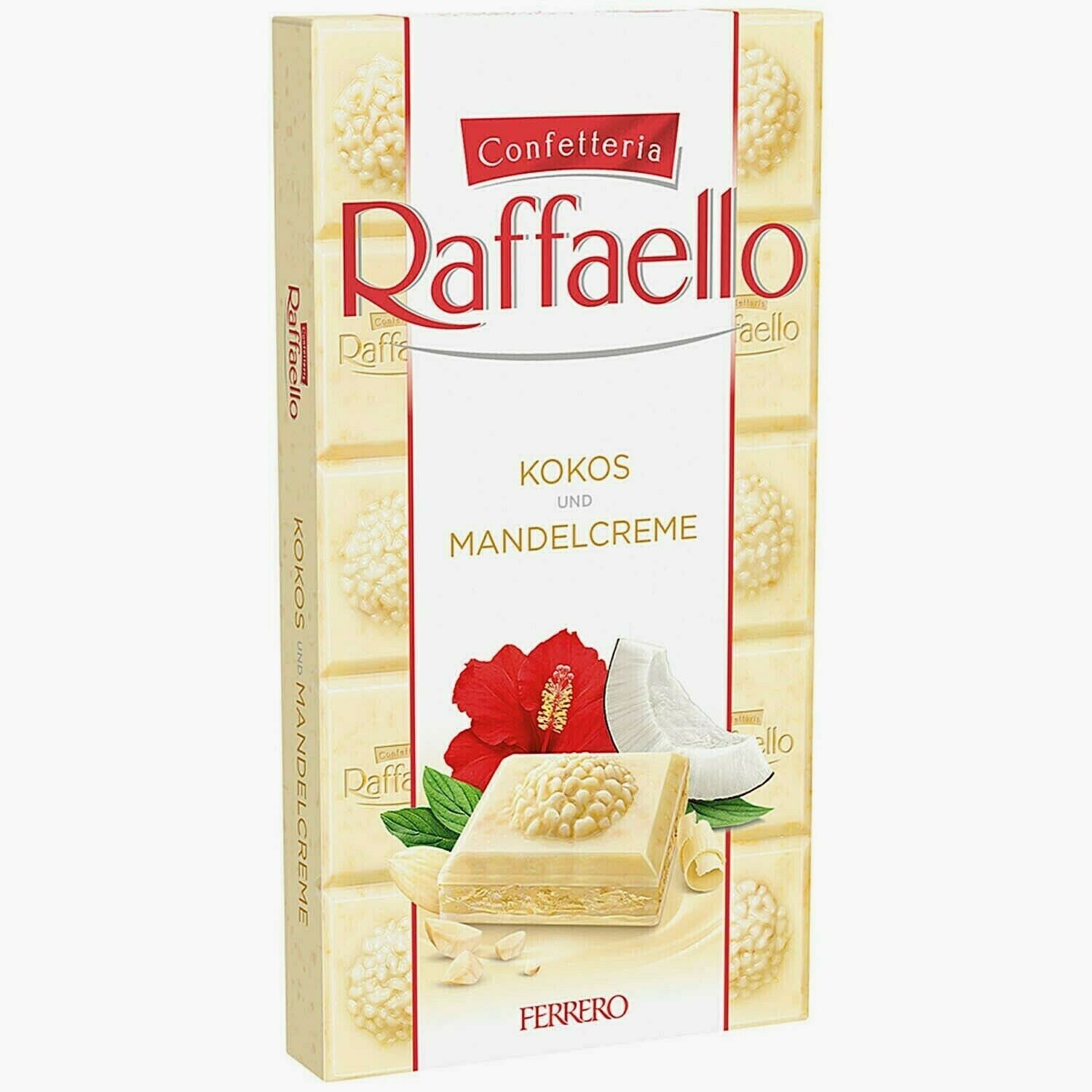 Рафаэлло с миндалем. Шоколад Raffaello 90г. Белый шоколад с кокосом Рафаэлло плитка. Рафаэлло с кокосом и миндалем шоколад 90гр. Шоколад Ферреро Рафаэлло белый.