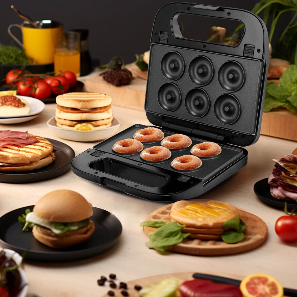 3-in-1 Sandwich Maker Toaster Waffle Iron Grill Multifunctional Set - Bild 2 von 4