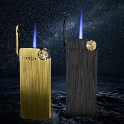 Windproof Jet Gas Lighters Refillable Butane Lighter Torch Flame Cigar Cigarette