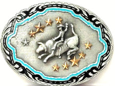 Big Buckle Collection Bull Rider Pewter Belt Buckle Siskiyou  BAB001