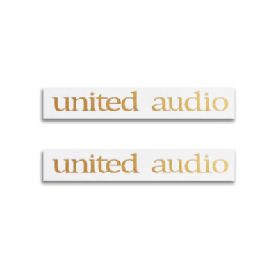 united audio Badge Aluminum Logo Base Plinth 46mm(1.8125'')X7.9mm(0.3125'') GOLD