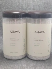 2X Ahava Dead Sea Salt Mineral Bath Salt 32 oz. Soothing Relaxing Natural Spa 