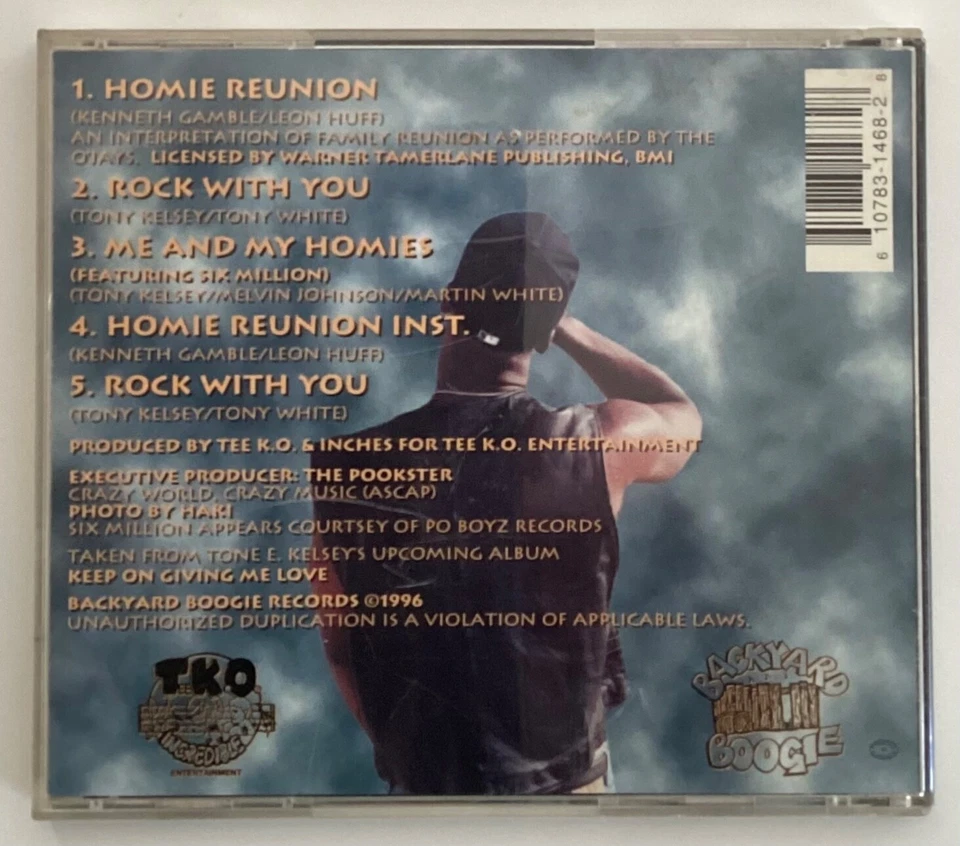 SEALED Tone Kelsey - Homie Reunion (CD 1996) Underground R&B Eazy-E Ruthless NWA - Image 2 of 3