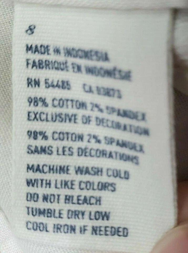 Pantalones cortos para mujer American Eagle Outfitters talla 8 negro blanco Foto 3 de 4