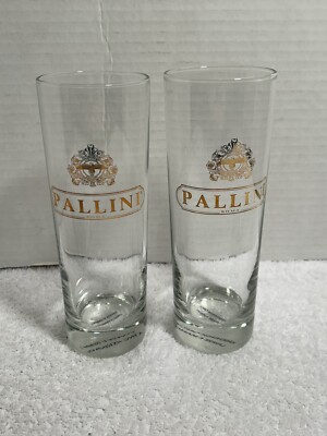 Set of 2 Pallini Roma Limoncelo Italian Tumbler Glasses RRR