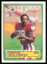 1983 Topps #172 Freddie Solomon San Francisco 49ers Card