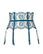 Dita Von Teese OCEAN BLUE Evelina Suspender Belt, US Large, UK 14