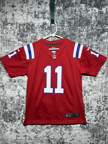 Nike Patriots Edelman Jersey #11 Youth Medium New England Football NFL - Picture 4 of 23