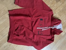 Cooler roter JESUS Pullover Hoodie weiß oversize Pullover Retro y2k  toll