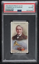 1924 Bucktrout Inventors Tobacco Thomas Edison #8 PSA 6 04le