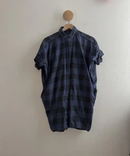 HATCH Maternity Button Down Shirt Dress Size 4 (XL)