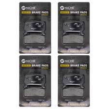 NICHE Brake Pad Set for Harley-Davidson Tour Glide Electra Rear Organic 4 Pack