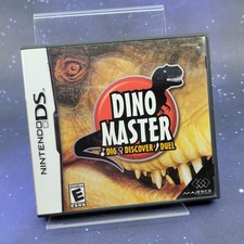 Dino Master Dig Discover Duel Nintendo DS CIB Majesco NTR-ADCE-USA Complete