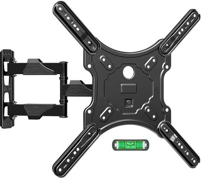 ELIVED Arm: 15.5'' TV: 26-60'', Black Full Motion TV Wall Mount Swivel and Tilt 