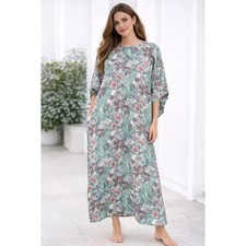 Tory Burch Robertson Printed Silk Dress Hibiscus Size Large No Belt