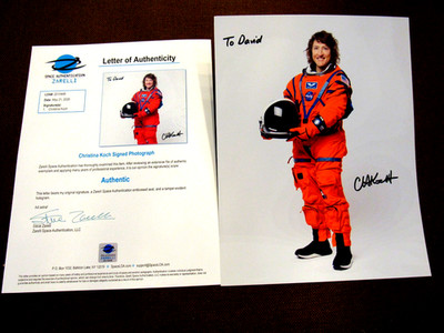 CHRISTINA KOCH ARTEMIS II NASA ASTRONAUT SIGNED AUTO 8X10 PHOTO ZARELLI BEAUTY