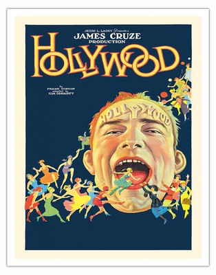 Hollywood - Directed by James Cruze - Vintage Silent Comedy Movie Poster 1923