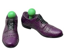 Mezco One 12 The Joker  Golden Age - Purple Dress Shoes 1 12 Scale Fodder