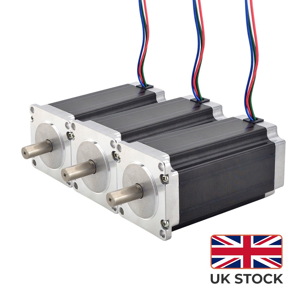 STEPPERONLINE 3pcs High Torque Nema 23 Stepper Motor 3Nm 4.2A 10mm Shaft CNC