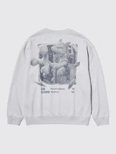 Pok mon x UNIQLO UT Sweat Shirts Mewtwo LIGHT GRAY Japan