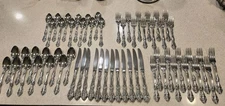 Vintage Oneida Stainless Steel Flatware Set for 12