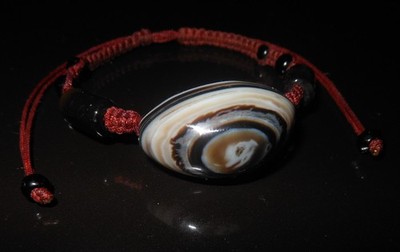Apotropaic Amulet Bracelet for Men - Luk Mik Goat Eye Gobi Desert